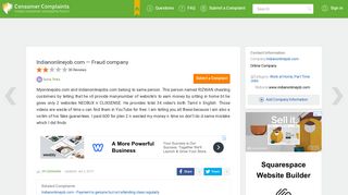 Indianonlinejob.com — Fraud company