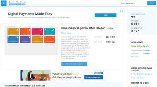 Visit Cms.indianrail.gov.in - CMS | Report.