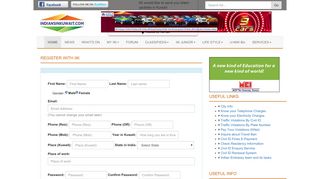 Register Your Profile - IndiansinKuwait.com - the complete web portal ...