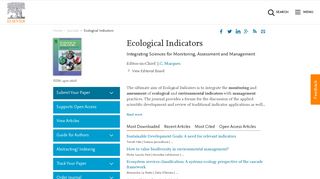 Ecological Indicators - Journal - Elsevier