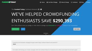 The Crowdfunding Cashback Network | Funded Today