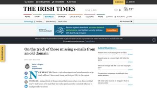 On the track of those missing e-mails from an old domain