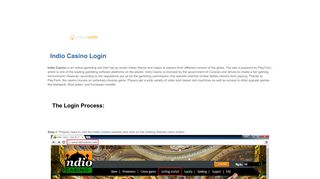 Indio Casino Login | casinologin