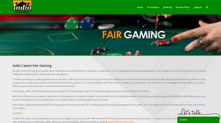 Fair Gaming - Indio Casino