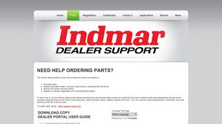 Parts - Indmar Dealer Support