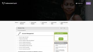 Account Management - IndonesianCupid.com