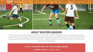 Adult Soccer Leagues | All Games in One Location | Chelsea Piers ...