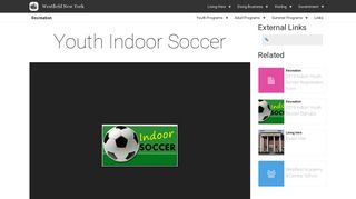 Youth Indoor Soccer | Westfield New York