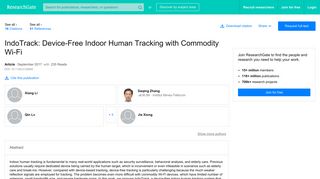 IndoTrack: Device-Free Indoor Human Tracking with Commodity Wi-Fi ...