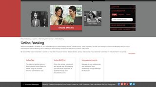 Online Banking Services | Internet Banking Services - IndusInd Bank