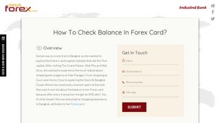 How To Check Balance In Forex Card? - IndusInd bank's Forex card