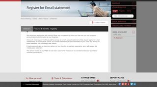 E statement | Register For Email statement – IndusInd Banking