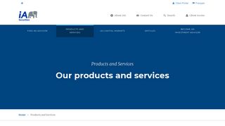 Products and Services | IAS