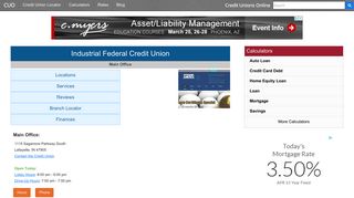 Industrial Federal Credit Union - Lafayette, IN - Credit Unions Online