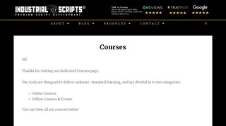 Already purchased this course? Login here... - Industrial Scripts ...