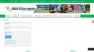 Bureau of Plant Industry - LOGIN