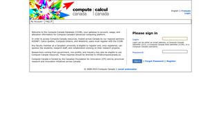 Compute Canada: Please sign in