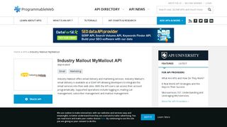 Industry Mailout MyMailout API | ProgrammableWeb