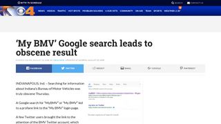 'My BMV' Google search leads to obscene result | CBS 4 - Indianapolis ...