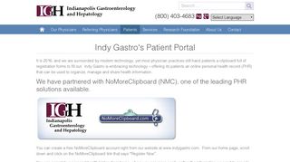 Indy Gastro's Patient Portal