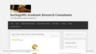 Top 7 Sites That Pay For Article-Writing – heritage901 Academic ...