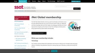 SSAT | iNet Global membership