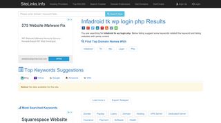 Infadroid tk wp login php Results For Websites Listing - SiteLinks.Info