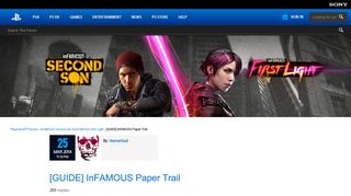inFAMOUS Second Son & inFAMOUS First Light - PlayStation Forums