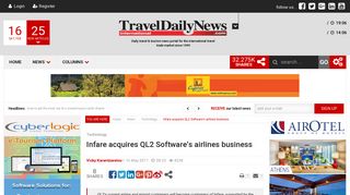 Infare acquires QL2 Software's airlines business | TravelDailyNews ...