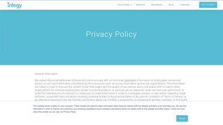 Infegy - Privacy Policay