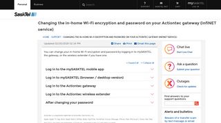 Changing the in-home Wi-Fi encryption and password on your ...