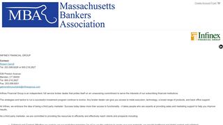 Infinex Financial Group - Massachusetts Bankers Association