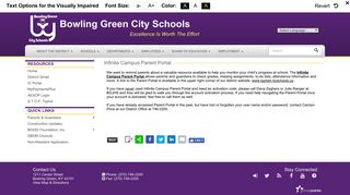 Infinite Campus Parent Portal - Bowling Green Junior High School