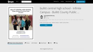 bullitt central high school - Infinite Campus - Bullitt County Public ...