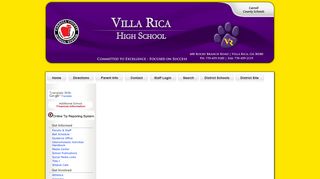Infinite Campus - Villa Rica High