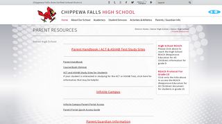 Chippewa Falls Area Unified School District - Parent Resources