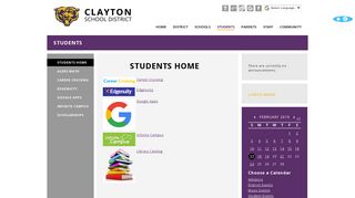Clayton School District - Students Home