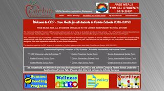 Applications - Corbin Schools Food Service