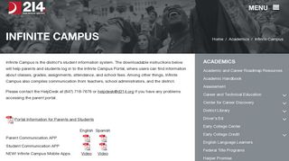 Infinite Campus - Academics | d214
