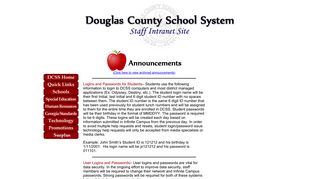 Start Staff Page - Douglas County School System