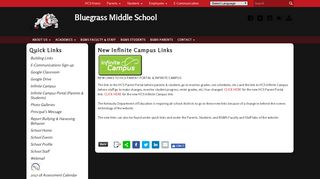 New Infinite Campus Links - Bluegrass Middle School - Hardin County ...