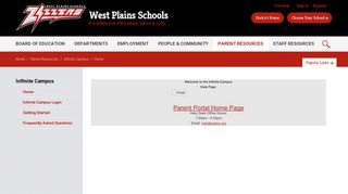 Infinite Campus / Home - West Plains Schools