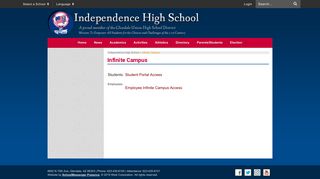 Infinite Campus - Independence High School