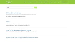 Jersey City Public Schools Selects Infinite Campus - Search · Infinite ...