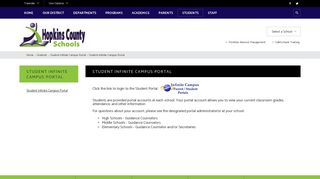 Student Infinite Campus Portal - Hopkins County Schools