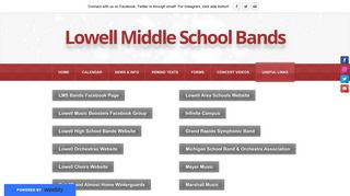 Useful Links - Lowell Middle School Bands