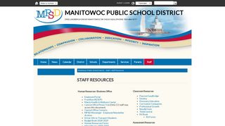 Staff Resources - Manitowoc Public School District