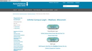 Infinite Campus Login - Madison, Wisconsin | Enrollment