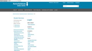 Login | Student Services