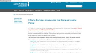 Infinite Campus announces the Campus Mobile Portal | Madison ...